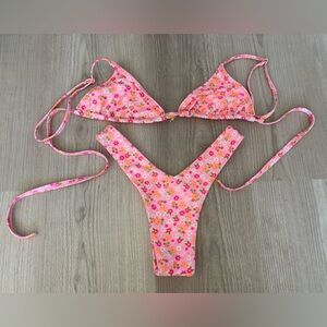 Kulani Kinis Floral Pink Bikini Set